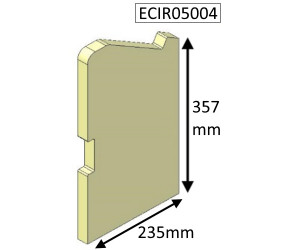 ECIR05004 - Parkray Left Side Brick  |  Aspect 5 (NON Eco)